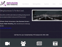 Tablet Screenshot of infusiondirect.com
